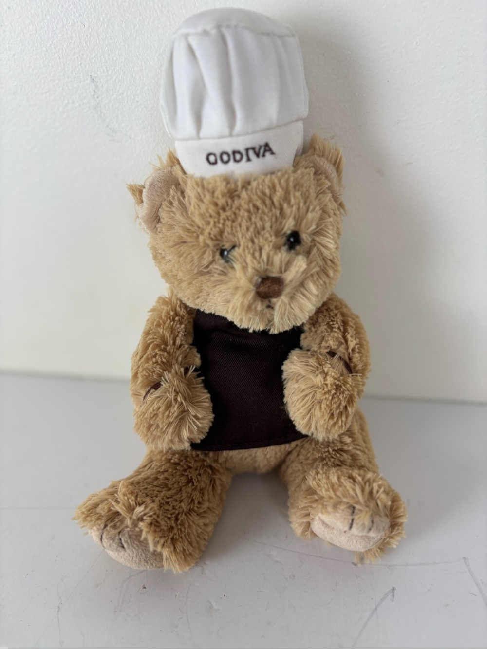 Godiva Chef Bear Plush in Tan with Brown Apron